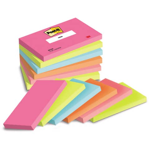 Foglietti Post-it® Popmistic - conf. 6 blocchetti da 100 ff - 76x127 mm - 655-pop